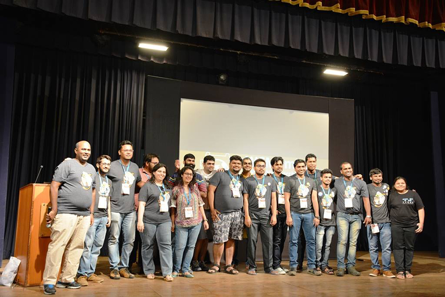 Групповое фото команды WordCamp Mumbai 2017