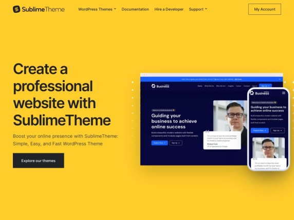 SublimeTheme homepage