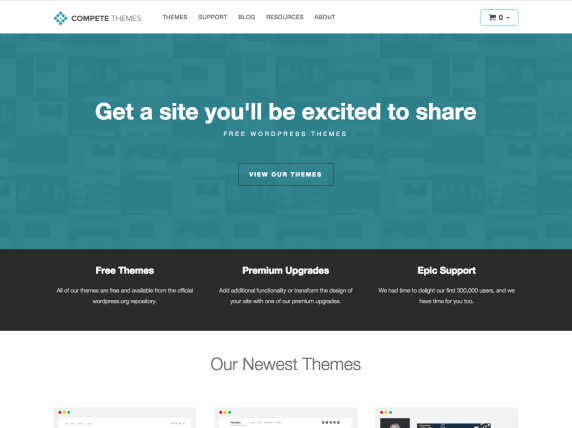 Compete Themes homepage